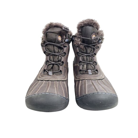 JBU Women's Size 7 Pullman Winter Ankle Boots Brown Vegan - Picture 6 of 9